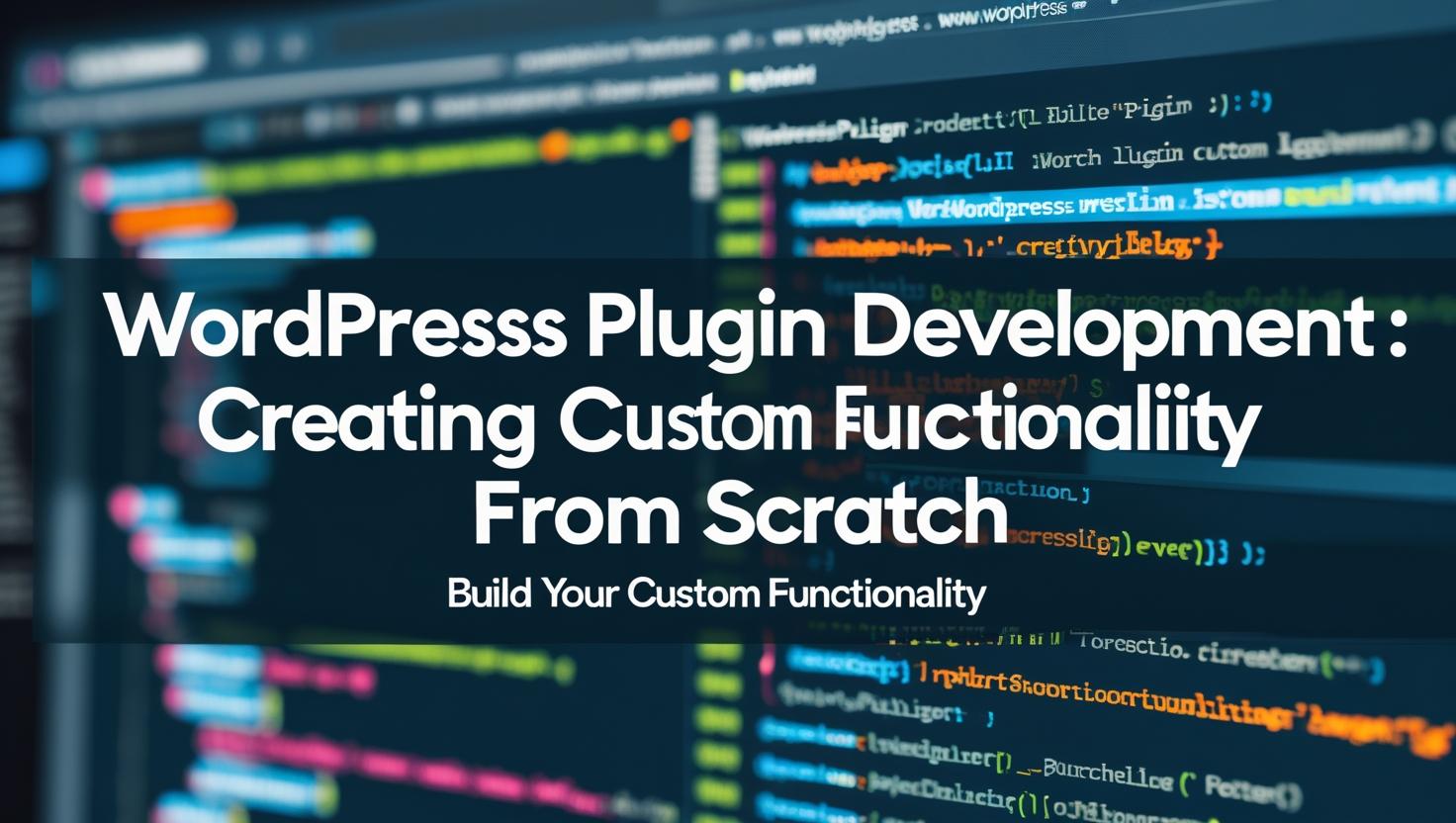 WordPress Plugin Development: Creating Custom Functionality from Scratch